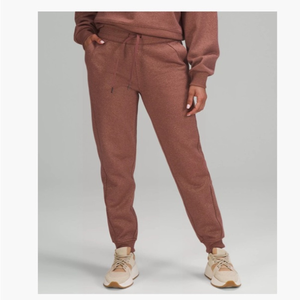 EUC lululemon high rise scuba jogger *sparkle